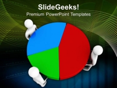The Business Result With Team By Pie Chart PowerPoint Templates Ppt Backgrounds For Slides 0713 The Business Result With Team By Pie Chart PowerPoint Templates Ppt Backgrounds For Slides 0713