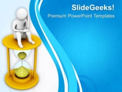 Thinking Man On Hour Glass PowerPoint Templates Ppt Backgrounds For Slides 0713 Thinking Man On Hour Glass PowerPoint Templates Ppt Backgrounds For Slides 0713