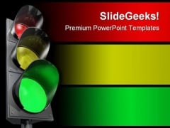 Traffic Lights Metaphor PowerPoint Templates And PowerPoint Backgrounds 0811 Traffic Lights Metaphor PowerPoint Templates And PowerPoint Backgrounds 0811