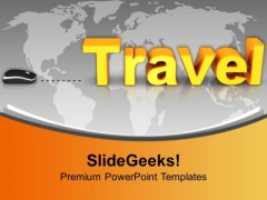 Travel With Computer Mouse Concept PowerPoint Templates And PowerPoint Themes 1112 Travel With Computer Mouse Concept PowerPoint Templates And PowerPoint Themes 1112