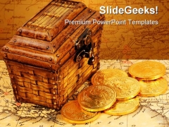 Treasure Money PowerPoint Template 1010 Treasure Money PowerPoint Template 1010