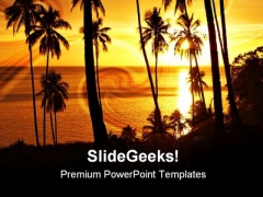 Tropical Sunset With Trees Nature PowerPoint Themes And PowerPoint Slides 0711 Tropical Sunset With Trees Nature PowerPoint Themes And PowerPoint Slides 0711