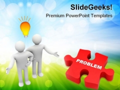 Troubleshooting Problem Business PowerPoint Themes And PowerPoint Slides 0511