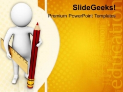 Use Pencil And Rubber PowerPoint Templates Ppt Backgrounds For Slides 0813 Use Pencil And Rubber PowerPoint Templates Ppt Backgrounds For Slides 0813