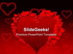Valentine Heart Beauty PowerPoint Backgrounds And Templates 1210
