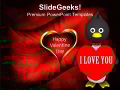 Valentine Penguin Isolated Winter PowerPoint Templates Ppt Backgrounds For Slides 0213 Valentine Penguin Isolated Winter PowerPoint Templates Ppt Backgrounds For Slides 0213