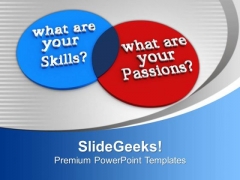 Venn Diagram Of Skills And Passions Future PowerPoint Templates Ppt Backgrounds For Slides 0113