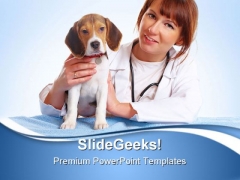 Veterinarian Doctor Medical PowerPoint Templates And PowerPoint Backgrounds 0511