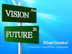 Vision Ave Road Sign Future PowerPoint Templates And PowerPoint Themes 0612 Vision Ave Road Sign Future PowerPoint Templates And PowerPoint Themes 0612