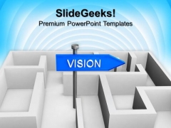 Vision Concept With Labyrinth PowerPoint Templates And PowerPoint Themes 1112 Vision Concept With Labyrinth PowerPoint Templates And PowerPoint Themes 1112