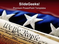 We The People Americana PowerPoint Template 1110 We The People Americana PowerPoint Template 1110