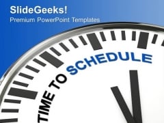 White Clock With Words Time To Schedule PowerPoint Templates Ppt Backgrounds For Slides 0413 White Clock With Words Time To Schedule PowerPoint Templates Ppt Backgrounds For Slides 0413