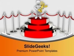 Win The Prize For Achievement PowerPoint Templates Ppt Backgrounds For Slides 0613