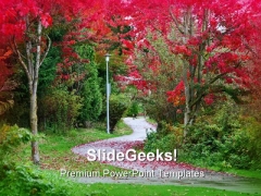Winding Path Garden PowerPoint Themes And PowerPoint Slides 0411 Winding Path Garden PowerPoint Themes And PowerPoint Slides 0411