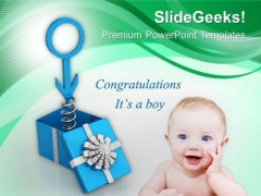 Wishes And Gifts On Male Birth PowerPoint Templates Ppt Backgrounds For Slides 0813 Wishes And Gifts On Male Birth PowerPoint Templates Ppt Backgrounds For Slides 0813
