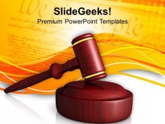 Wooden Gavel Law PowerPoint Templates Ppt Backgrounds For Slides 0213 Wooden Gavel Law PowerPoint Templates Ppt Backgrounds For Slides 0213