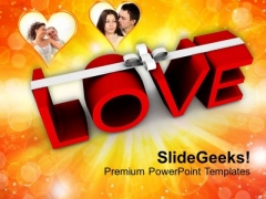Word Love With White Ribbon Wedding PowerPoint Templates Ppt Backgrounds For Slides 0213 Word Love With White Ribbon Wedding PowerPoint Templates Ppt Backgrounds For Slides 0213