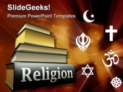 World Books Religion PowerPoint Template 1110 World Books Religion PowerPoint Template 1110