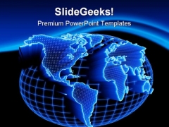 World Map Business People PowerPoint Template 0810 World Map Business People PowerPoint Template 0810
