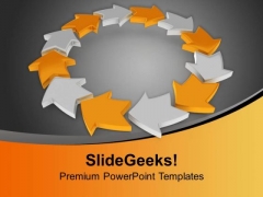 Yellow And White Arrows Circular Manner PowerPoint Templates Ppt Backgrounds For Slides 0313 Yellow And White Arrows Circular Manner PowerPoint Templates Ppt Backgrounds For Slides 0313