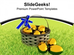 Yellow Easter Eggs For Surprises PowerPoint Templates Ppt Backgrounds For Slides 0813 Yellow Easter Eggs For Surprises PowerPoint Templates Ppt Backgrounds For Slides 0813
