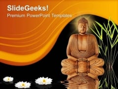 Zen Buddha Silence Religion PowerPoint Templates And PowerPoint Themes 0712