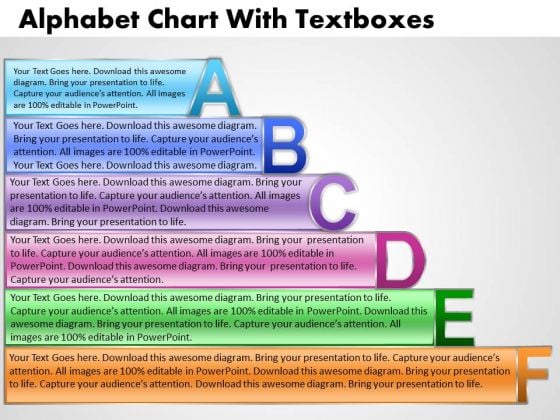 Business Cycle Diagram Alphabet Chart With Textboxes Marketing Diagram