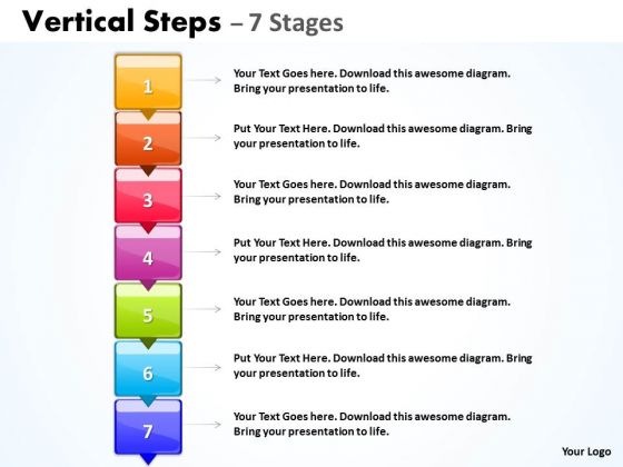 Business Cycle Diagram Business Vertical Steps With 7 Stages Marketing Diagram Business Cycle Diagram Business Vertical Steps With 7 Stages Marketing Diagram