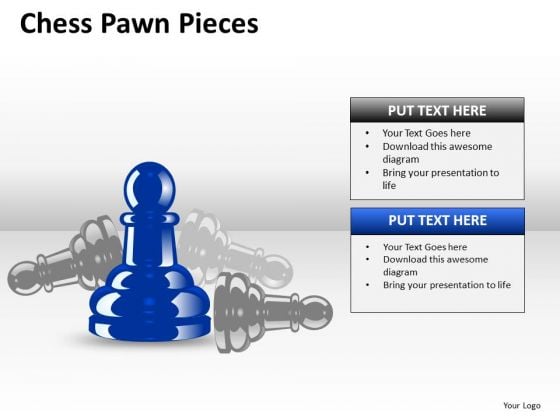 Business Cycle Diagram Chess Pawn Pieces Strategy Diagram