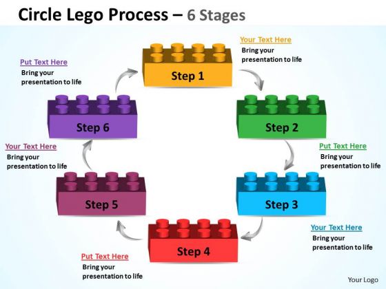 Business Cycle Diagram Circle Lego Process 6 Stages Strategy Diagram