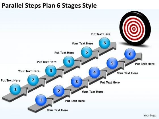 Business Cycle Diagram Parallel Steps Plan 6 Stages Style Strategic Management Business Cycle Diagram Parallel Steps Plan 6 Stages Style Strategic Management