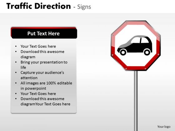 Business Cycle Diagram Traffic Direction Signs Consulting Diagram