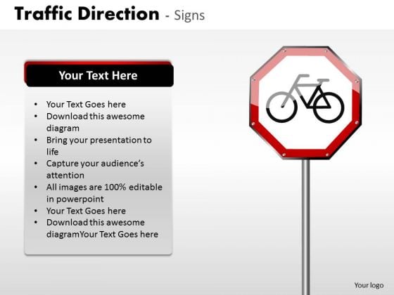 Business Cycle Diagram Traffic Direction Signs Strategy Diagram