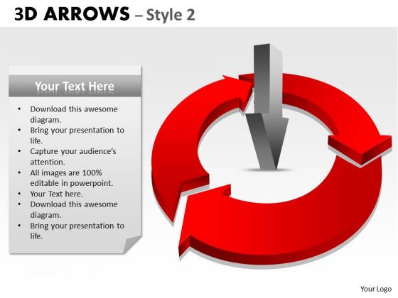 Business Diagram 3d Arrows Style 2 Business Cycle Diagram Business Diagram 3d Arrows Style 2 Business Cycle Diagram