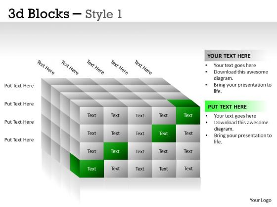 Business Diagram 3d Blocks Style Sales Diagram Business Diagram 3d Blocks Style Sales Diagram