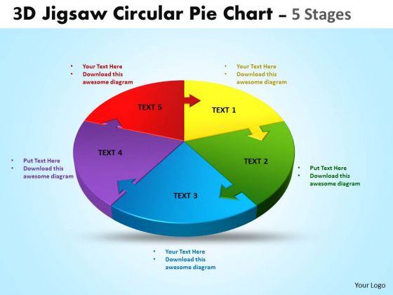 Business Diagram 3d Jigsaw Circular Templates Pie Chart 5 Stages Strategy Diagram Business Diagram 3d Jigsaw Circular Templates Pie Chart 5 Stages Strategy Diagram