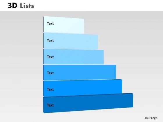 Business Diagram 3d List Diagram With 6 Stages Sales Diagram Business Diagram 3d List Diagram With 6 Stages Sales Diagram