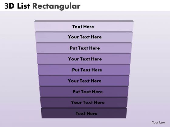 Business Diagram 3d List Rectangular Steps Marketing Diagram Business Diagram 3d List Rectangular Steps Marketing Diagram