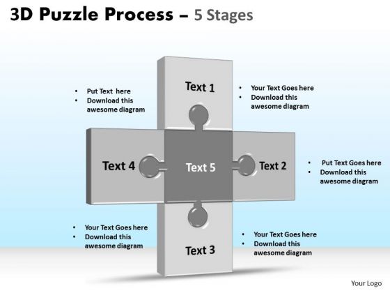 Business Diagram 3d Puzzle Process Stages 5 Sales Diagram Business Diagram 3d Puzzle Process Stages 5 Sales Diagram