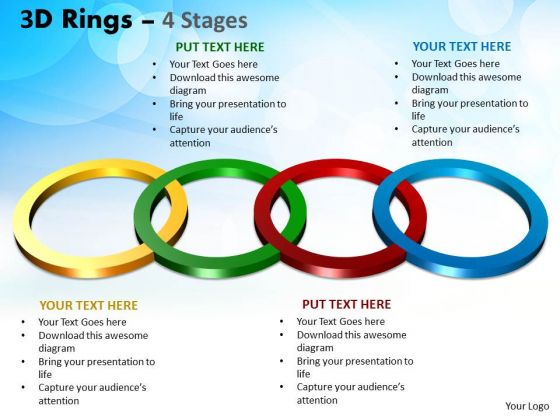 Business Diagram 3d Rings 4 Stages Marketing Diagram Business Diagram 3d Rings 4 Stages Marketing Diagram
