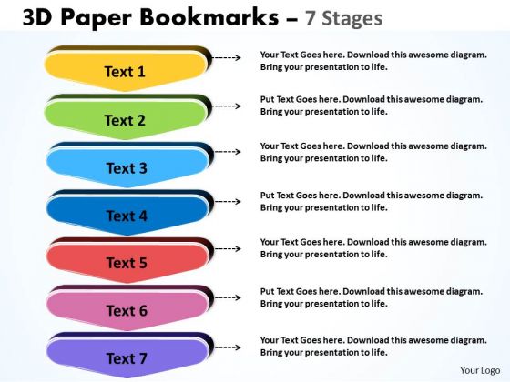 Business Diagram 7 Staged Bookmark Design Diagram Sales Diagram Business Diagram 7 Staged Bookmark Design Diagram Sales Diagram