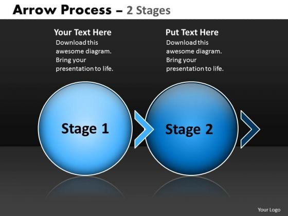 Business Diagram Arrow Process 2 Stage Business Diagram Arrow Process 2 Stage