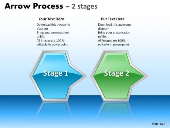 Business Diagram Arrow Process 2 Stages Business Diagram Arrow Process 2 Stages