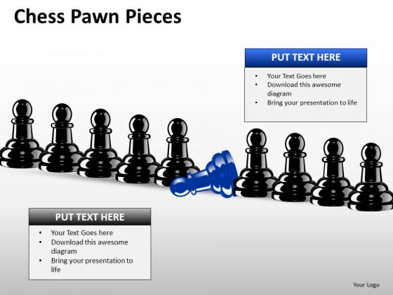 Business Diagram Chess Pawn Pieces Mba Models And Frameworks