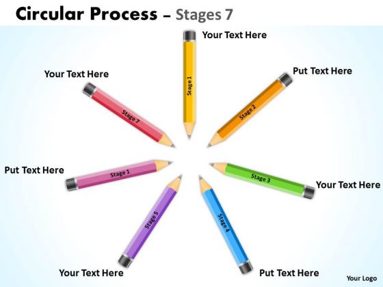 Business Diagram Circular Process Stages Sales Diagram