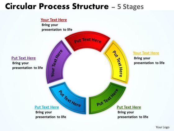 Business Diagram Circular Process Structure 5 Stages Marketing Diagram