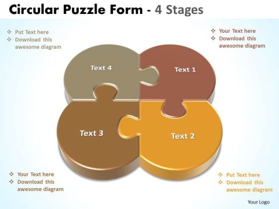 Business Diagram Circular Puzzle Form 4 Stages Sales Diagram Business Diagram Circular Puzzle Form 4 Stages Sales Diagram