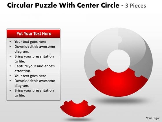 Business Diagram Circular Puzzle With Center And 3 Pieces Marketing Diagram Business Diagram Circular Puzzle With Center And 3 Pieces Marketing Diagram