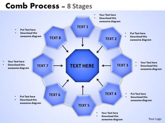 Business Diagram Comb Process 8 Stages Sales Diagram Business Diagram Comb Process 8 Stages Sales Diagram