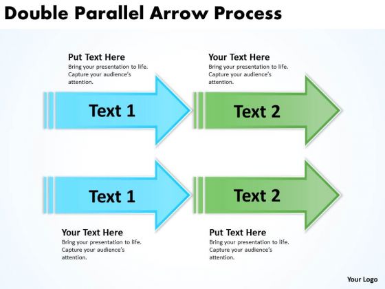 Business Diagram Double Parallel Arrow Process Marketing Diagram Business Diagram Double Parallel Arrow Process Marketing Diagram